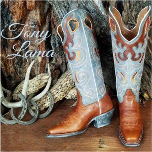 Tony Lama buckaroo cowboy boots 7B